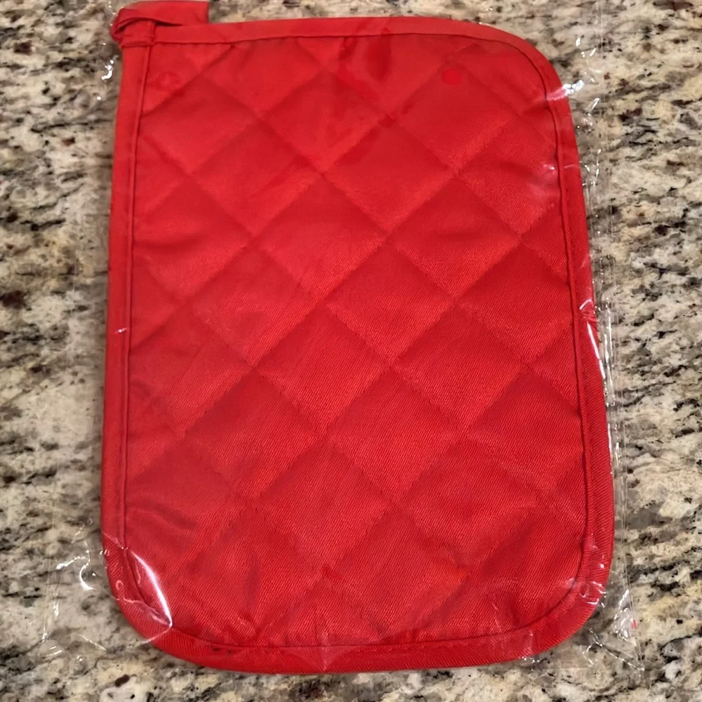Christmas Baking Set Baking Christmas Cheer Red Huge Pad Pot Holder & Spatula - Picture 3 of 4